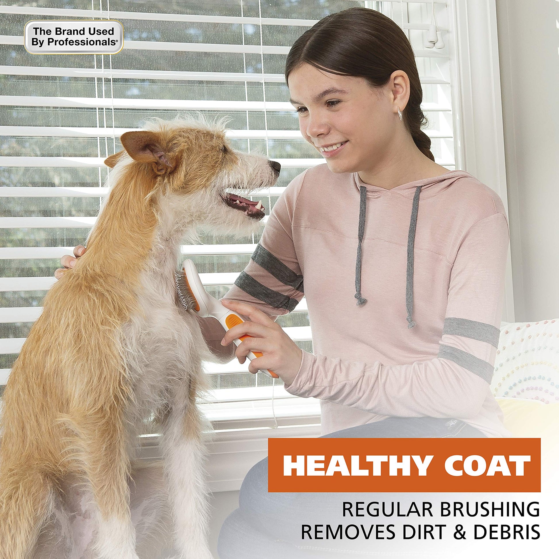 Buy now Wahl Premium Patented Dual Level Sensitive Skin Pet Slicker ƒ?? Ergonomic handle makes Deshedding, Grooming and Brushing Comfortable for you and your Dog or Cat - 858500 at indiglob india