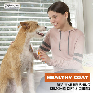Buy now Wahl Premium Patented Dual Level Sensitive Skin Pet Slicker ƒ?? Ergonomic handle makes Deshedding, Grooming and Brushing Comfortable for you and your Dog or Cat - 858500 at indiglob india