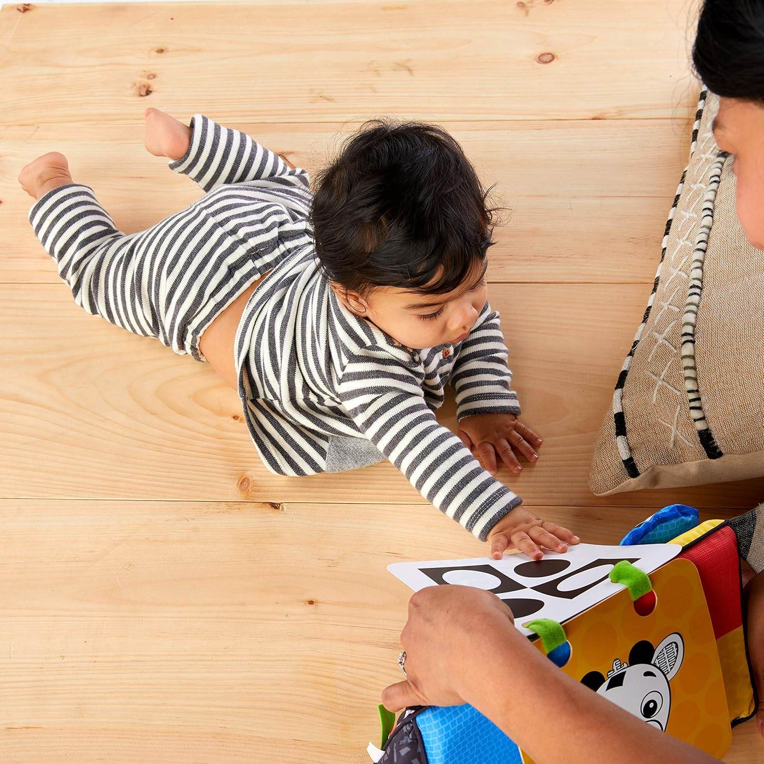 Baby Einstein Flip For Art High Contrast Floor Activity Mirror with Take Along Cards, Tummy Time Play, Newborn+ - My Store