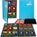 Buy now 9 Pocket Trading Card Binder- Holofoil Green Album w Side Loading Pockets, AntiTheft Anti-Drop- TCG Collector Storage Organizer for 360 CardsCompatible with Pokémon, Yu-Gi-Oh!, MTG Magic The Gathering Sky Blue Matte at indiglob india