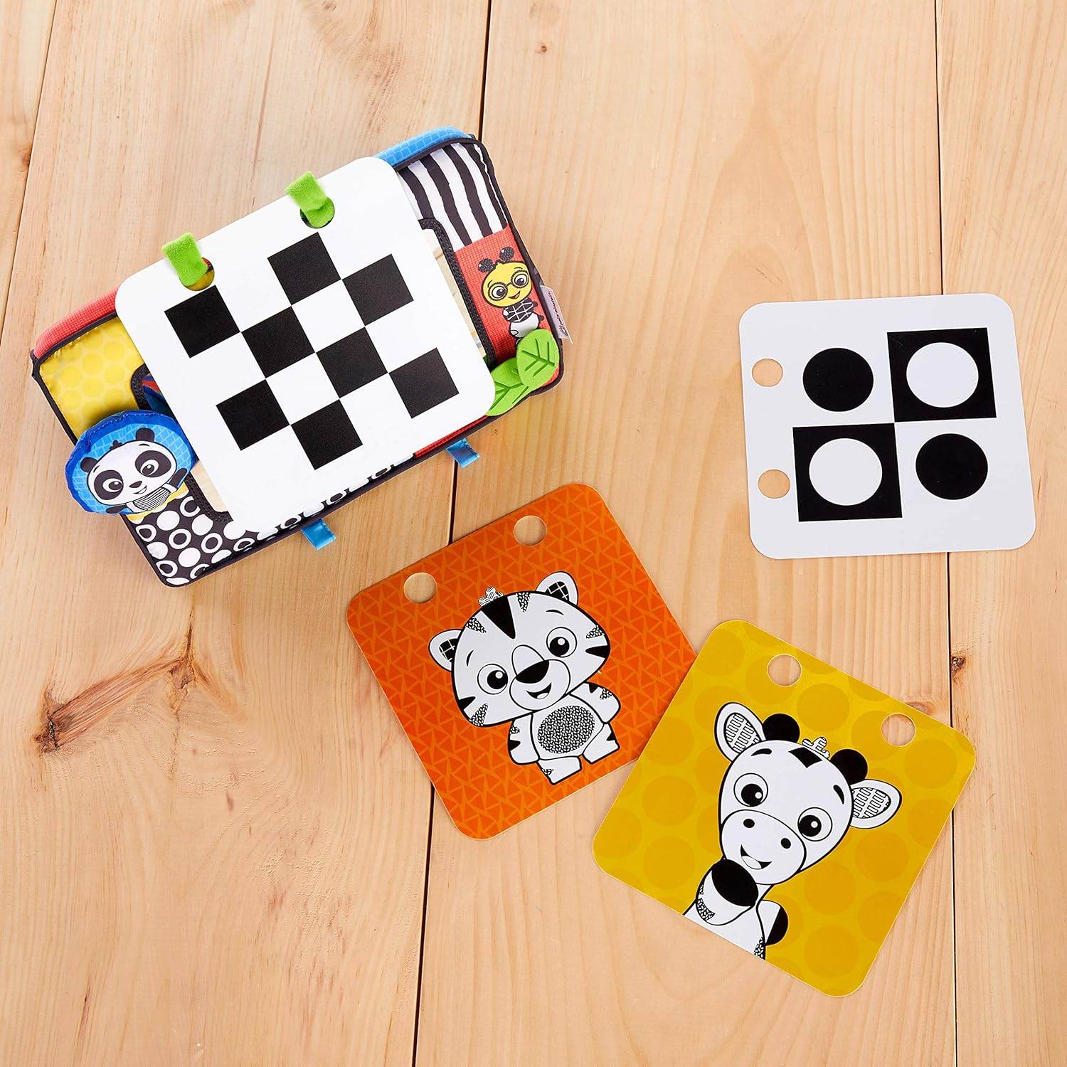 Baby Einstein Flip For Art High Contrast Floor Activity Mirror with Take Along Cards, Tummy Time Play, Newborn+ - My Store