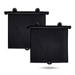 Buy now EcoNour Car Side Window Sun Shade (2 Pack) | Retractable Roller Sunshade for Kids | Baby Car Window Shades for UV and Sun Glare Protection | Baby Travel Accessories (15"x17") at indiglob india