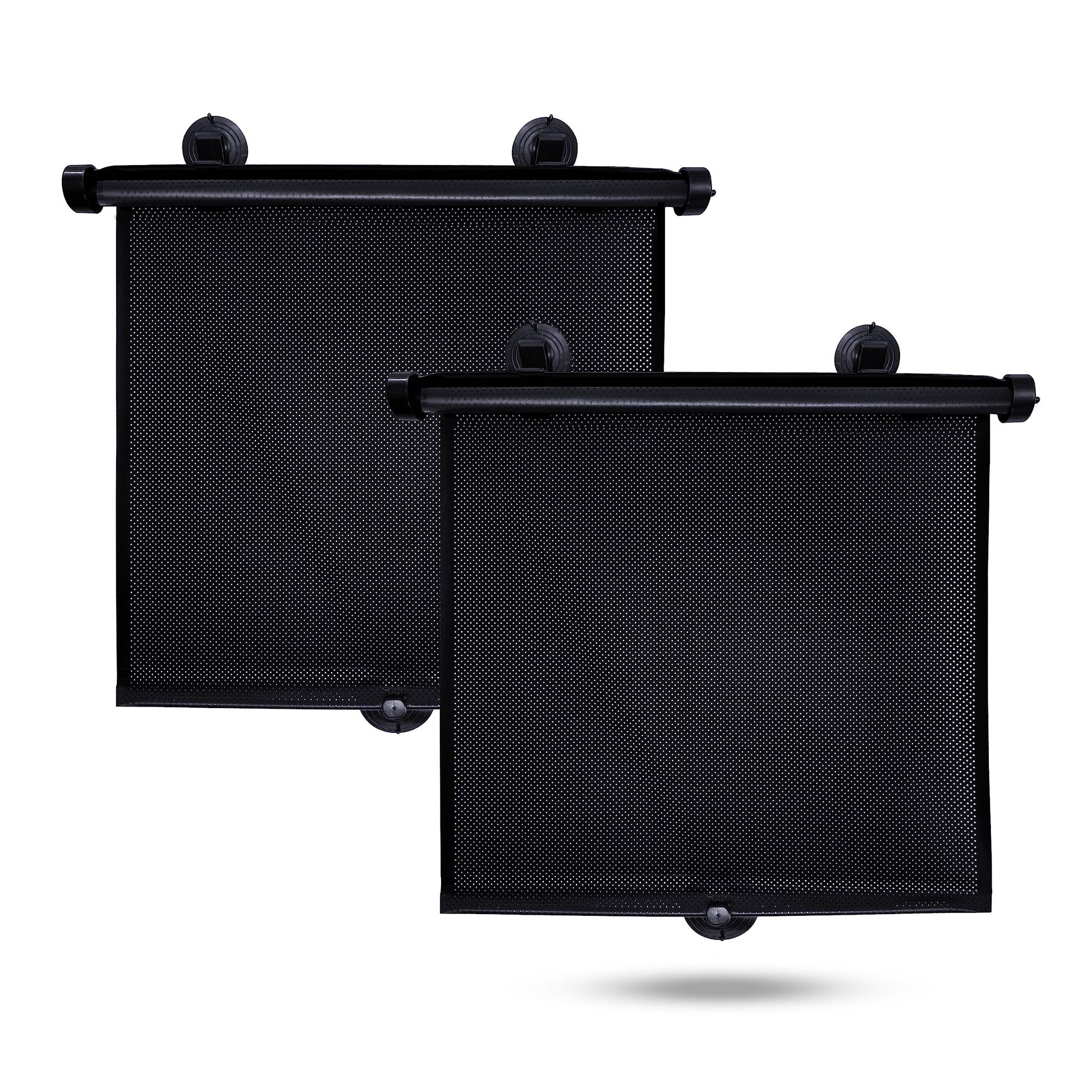 Buy now EcoNour Car Side Window Sun Shade (2 Pack) | Retractable Roller Sunshade for Kids | Baby Car Window Shades for UV and Sun Glare Protection | Baby Travel Accessories (15"x17") at indiglob india