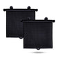 Buy now EcoNour Car Side Window Sun Shade (2 Pack) | Retractable Roller Sunshade for Kids | Baby Car Window Shades for UV and Sun Glare Protection | Baby Travel Accessories (15"x17") Medium at indiglob india