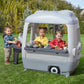 Buy now Step2 Adventure Camper Kids Playhouse, Indoor/Outdoor Playset with Kitchenette, Interactive Doorbell Sounds, 52-Piece Toy Accessories, Durable Plastic, For Toddlers 2+ Years at indiglob india