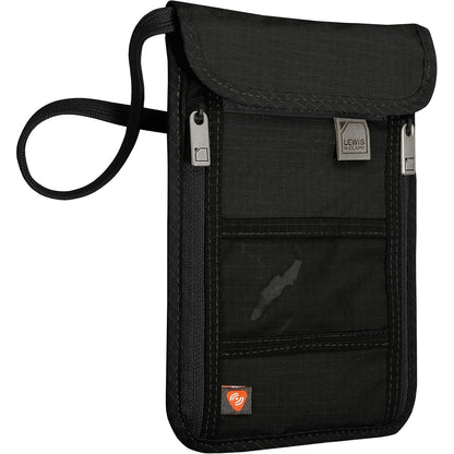 Lewis N. Clark RFID Blocking Stash Neck Wallet, Travel Pouch + Passport Holder for Women & Men, Taupe, One Size