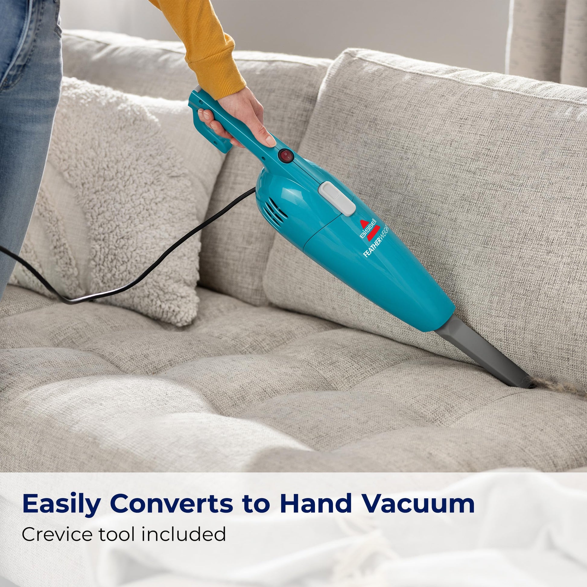 Buy now Bissell Featherweight Stick Lightweight Bagless Vacuum with Crevice Tool, 2033, at indiglob india