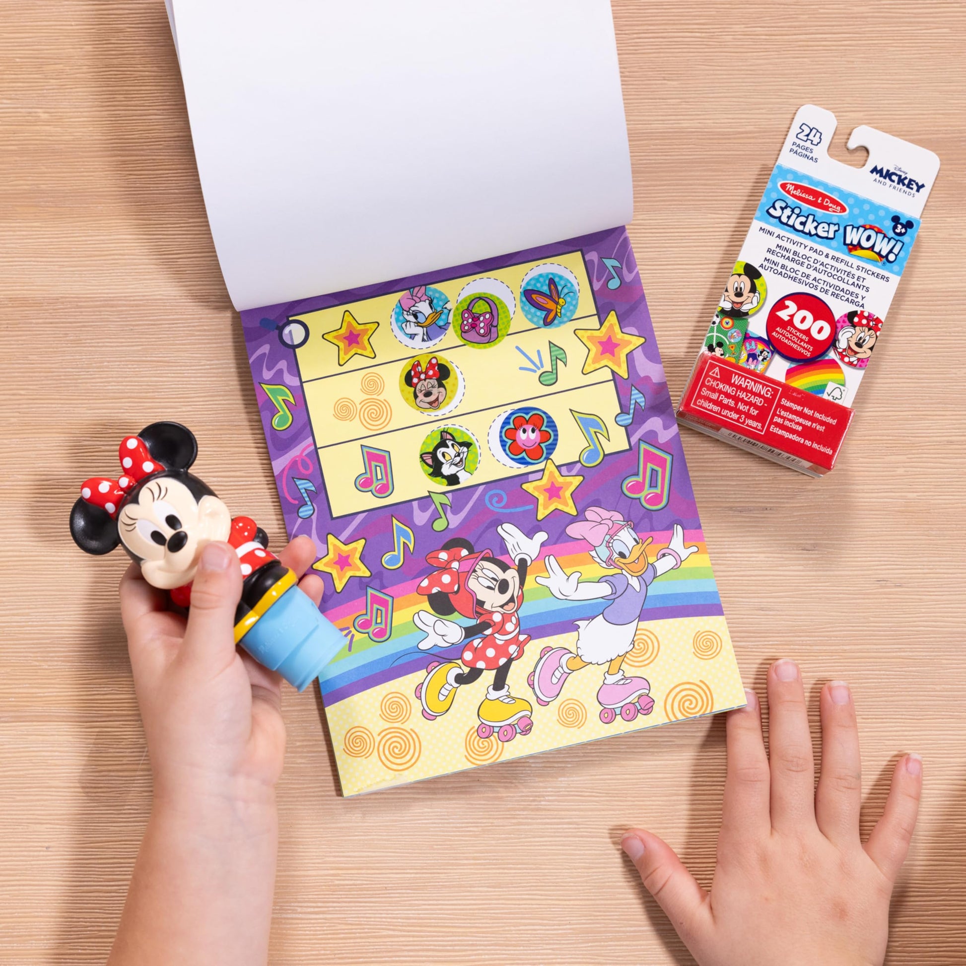 Buy now Melissa & Doug Sticker Wow!ƒ?› Disney Mickey Mouse Bundle: 24-Page Activity Pad, Stamper, 500 Stickers, Mini Pad, Arts and Crafts Fidget Toy Collectible Character at indiglob india