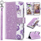 ULAK Compatible with iPhone 8 Plus/7 Plus Wallet Case for Women Girls, Premium PU Leather Flip Cover with Card Holders, Kickstand Feature Protective Purse Case 5.5 Inch,Floral