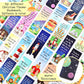 30 Pieces Christian Bookmarks Magnetic Bible Verse Bookmarks Religious Scripture Inspirational Church Supplies Motivational Prayer Page Clips for Kids Women Teachers Students School Gifts (Cartoon)