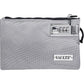 Vaultz Money Bag with Lock - 5 x 8 Inches, Men & Women's Locking Accessories Pouch for Cash, Bank Deposits, Wallet, Medicine, Phone and Credit Cards - Gray