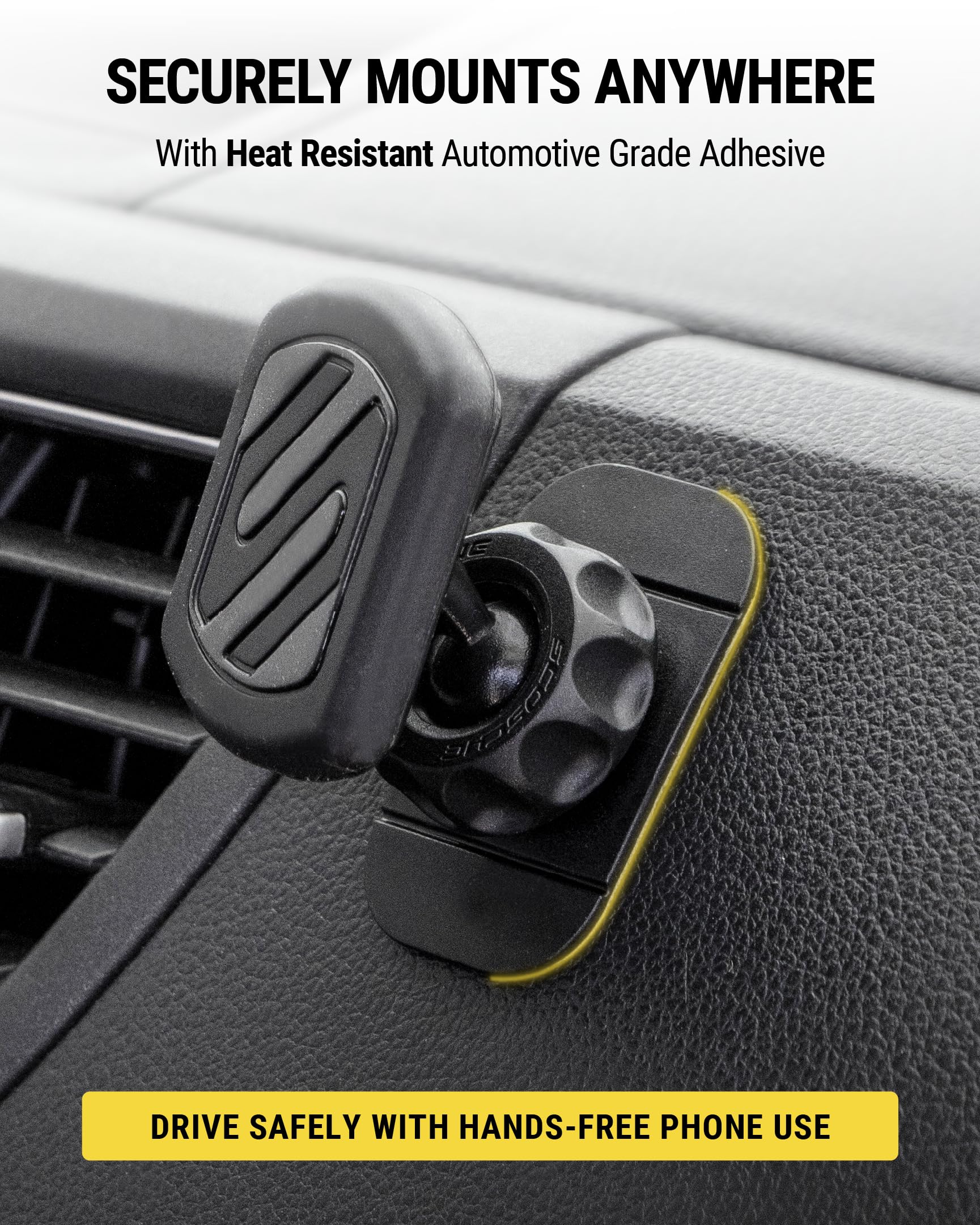 Buy now Scosche MAGDMB MagicMount Magnetic Phone Mount for Car, Dashboard Cell Phone Holder with 360° Adjustable Magnet Head, Universal Phone Stand for Car Compatible with iPhone, Samsung, and All Devices at indiglob india