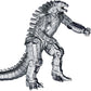 TwCare MechaGodzilla Mecha Monster vs. Kong Toy Action Figure, 2021 Movie Series Movable Joints King of The Monsters Dinosaur Birthday Kid Gift, Travel Bag