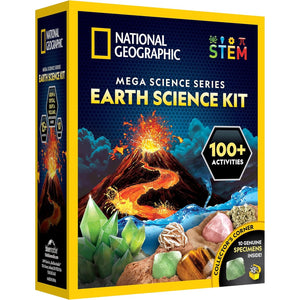 National Geographic STEM Science Kit - 15+ Experiments, Crystal Growing, Volcano Kit, Dig Kits & Gemstones for Kids - Amazon Exclusive