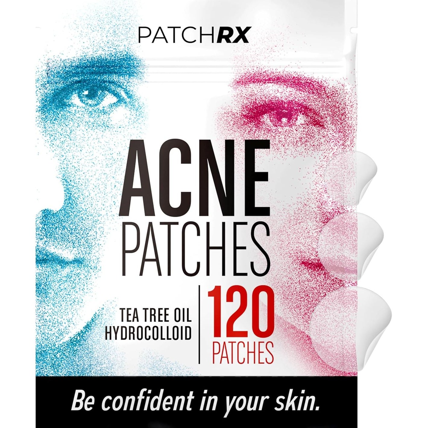 Pimple Patches for Face (120 Pack), Hydrocolloid Patch with Tea Tree Oil - Pimple Patch Zit Patch and Pimple Stickers - Hydrocolloid Acne Patches for Face - Zit Patches -Blemish Patches