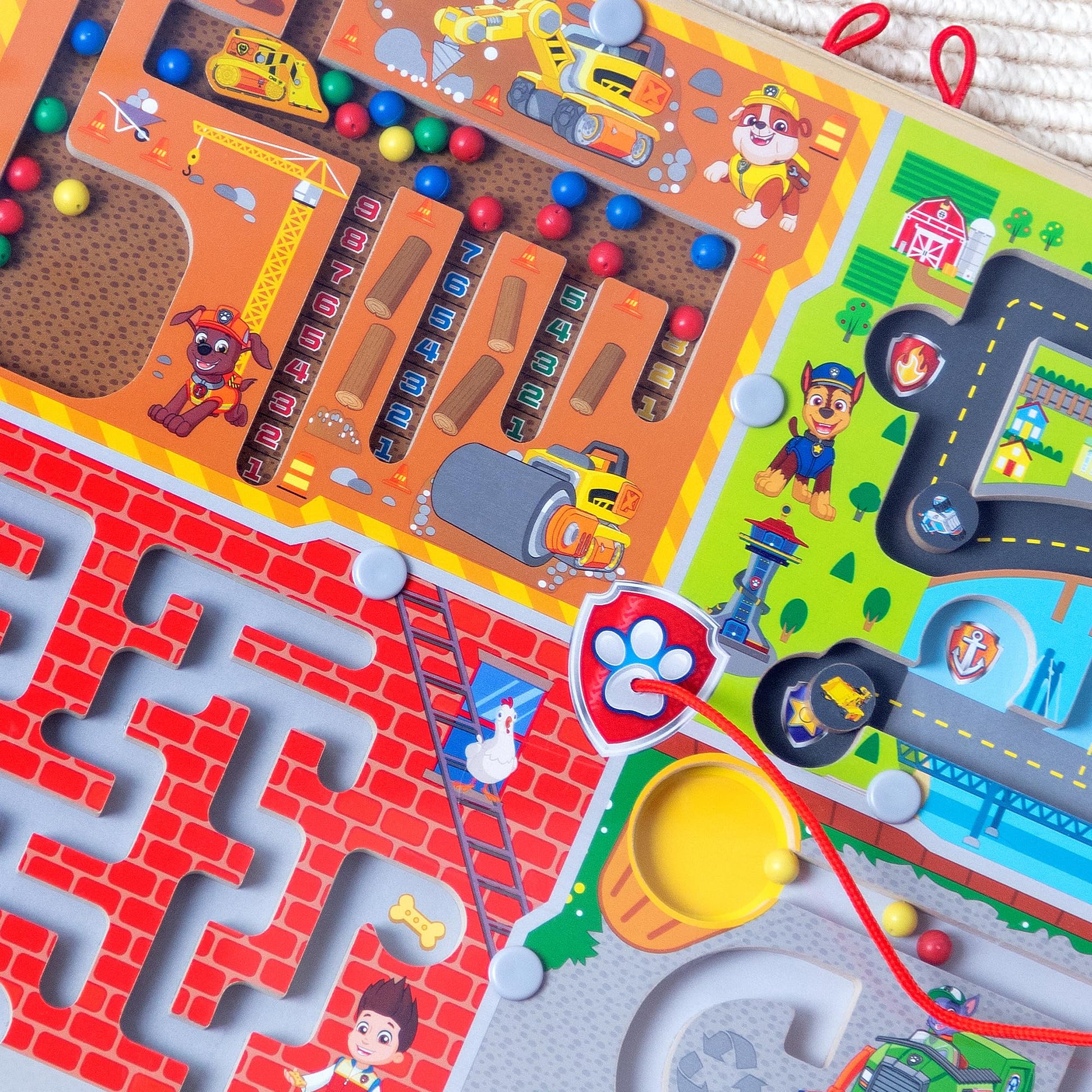 Buy now Melissa & Doug PAW Patrol Wooden 4-in-1 Magnetic Wand Maze Board - FSC Certified at indiglob india