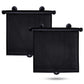 Buy now EcoNour Car Side Window Sun Shade (2 Pack) | Retractable Roller Sunshade for Kids | Baby Car Window Shades for UV and Sun Glare Protection | Baby Travel Accessories (15"x17") Large at indiglob india