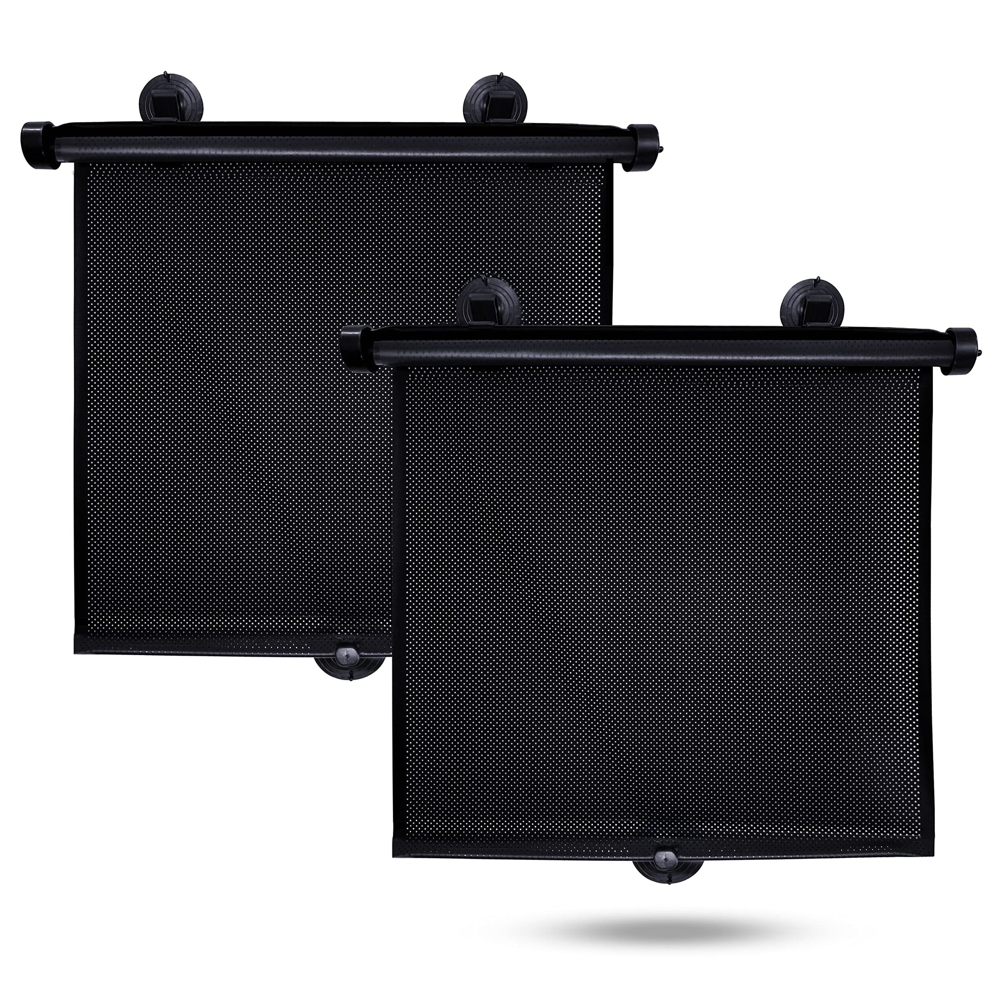 Buy now EcoNour Car Side Window Sun Shade (2 Pack) | Retractable Roller Sunshade for Kids | Baby Car Window Shades for UV and Sun Glare Protection | Baby Travel Accessories (15"x17") Large at indiglob india