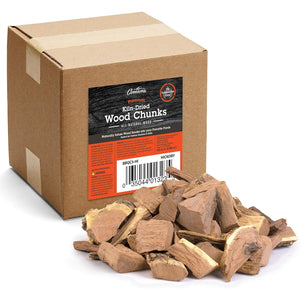 Camerons All Natural Hickory Wood Chunks for Smoking Meat - 420 Cu. In. Box, Approx 5 Pounds- Kiln Dried Large Cut BBQ Wood Chips for Smoker -Barbecue Chunks Smoker Accessories- Grilling Gifts for Men