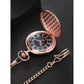 Men's Quartz Pocket Watch with Black Dial and Chain