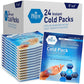 MED PRIDE Instant Cold Pack First Aid Kit Ice Pack for Injuries and Pain Relief, No Freezer Needed, 5in X 6in (6 Count (Pack of 1) Clear)