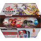Bakugan Baku-Gear 4-Pack, Fused Sabra x Pyravian Ultra with Baku-Gear and Howlkor x Serpenteze Ultra Collectible Action Figures
