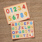 Buy now Melissa & Doug Wooden Lift & See Peg Puzzle Early Learning 2-Pack for Girls and Boys ƒ?? Alphabet, Numbers at indiglob india