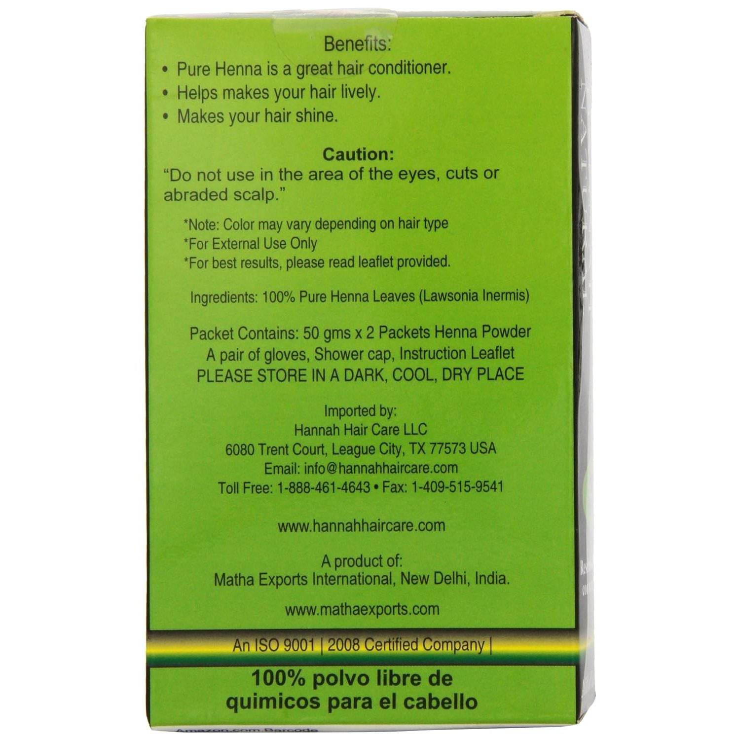100% Pure Henna Powder, 100 Gram - My Store