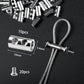 100PCS Wire Rope Clips Clamp Adjustable Wire Rope Grips for 1-2 mm Diameter Wire Rope and Cable Wire Rope Lock with End Screw Stopper and Screwdriver I Shaped Wire Rope Clamp - My Store
