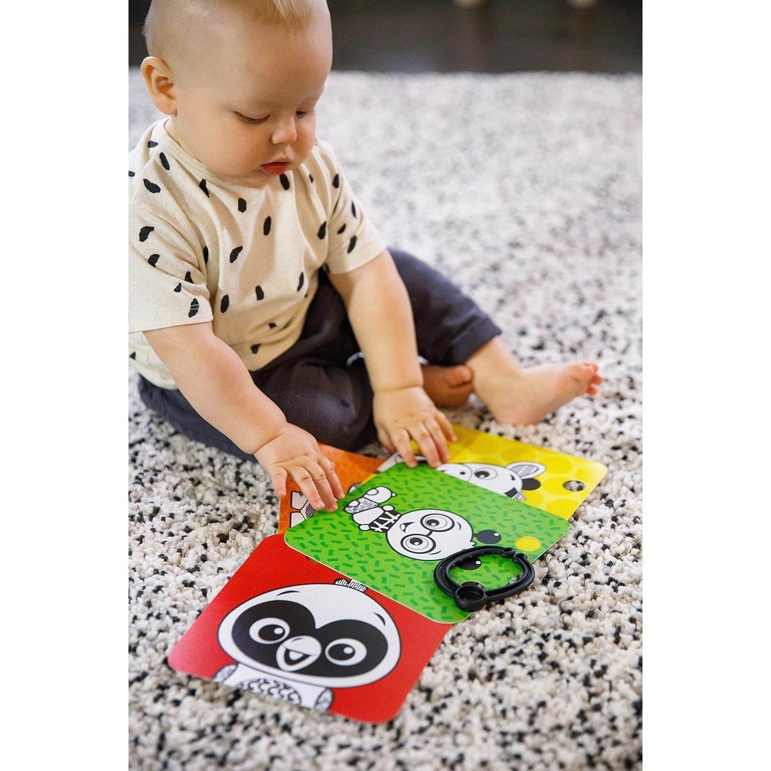 Baby Einstein Flip For Art High Contrast Floor Activity Mirror with Take Along Cards, Tummy Time Play, Newborn+ - My Store
