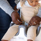 Buy now Ingenuity Baby Base 2-in-1 Booster Feeding and Floor Seat with Self-Storing Tray - Peacock Blue at indiglob india