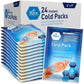 MED PRIDE Instant Cold Pack First Aid Kit Ice Pack for Injuries and Pain Relief, No Freezer Needed, 5in X 6in (6 Count (Pack of 1) Clear)