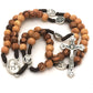 Olive Wood Rosary - Bethlehem Holy Soil, Christian Gift from Jerusalem