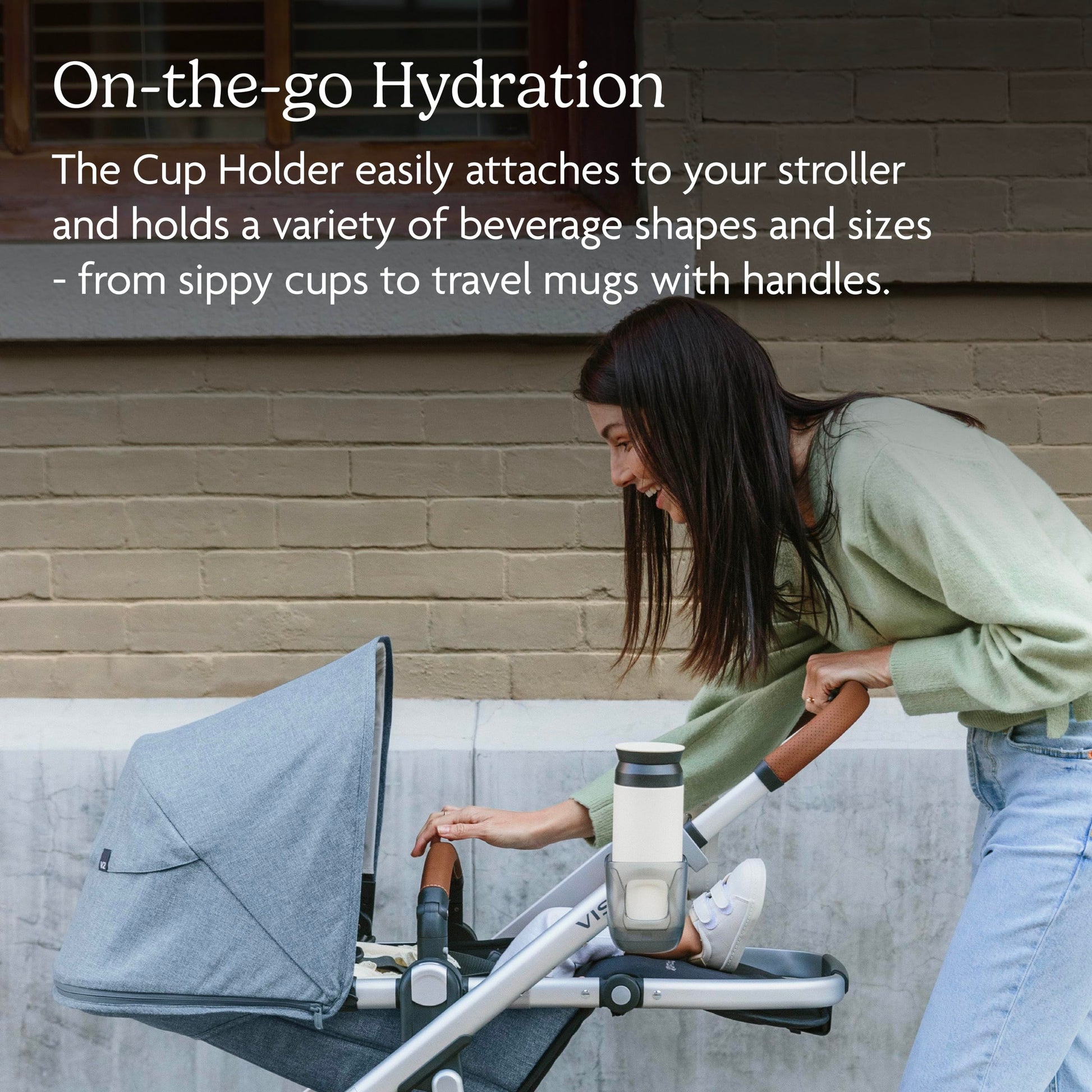 Buy now UPPAbaby Cup Holder for Vista, Cruz and Minu Strollers/Quick Attachment/Holds Beverages of Various Sizes/Folds Attached at indiglob india