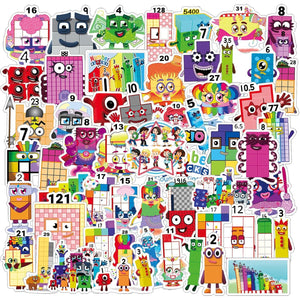 52pcs Animated TV Series Cartoon Deacls Stickers Pack | Anime PVC Waterproof Sticker for Adults Water Bottle Skateboard Scrapbook
