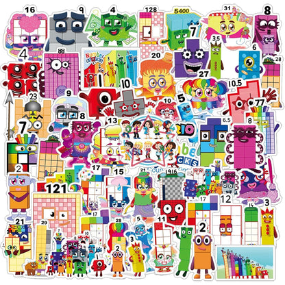 52pcs Animated TV Series Cartoon Deacls Stickers Pack | Anime PVC Waterproof Sticker for Adults Water Bottle Skateboard Scrapbook