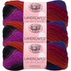 (1 Skein) Lion Brand Yarn Landscapes Yarn, Desert Spring - Volcano