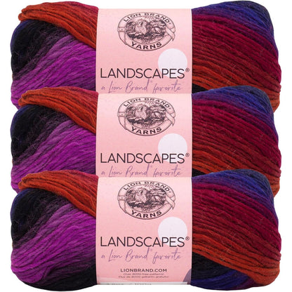 (1 Skein) Lion Brand Yarn Landscapes Yarn, Desert Spring