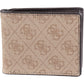 GUESS Men's Classic Bifold Wallet with Card Slots, Bill Compartment and Id Window