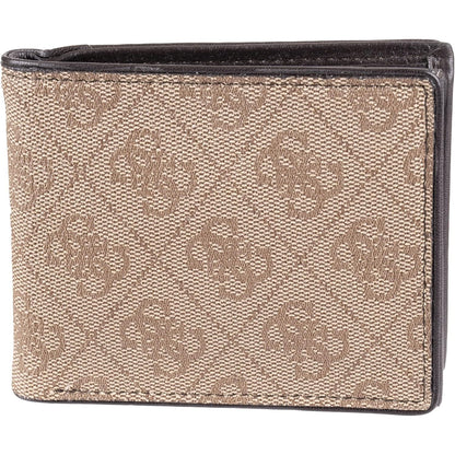 GUESS Men's Classic Bifold Wallet with Card Slots, Bill Compartment and Id Window
