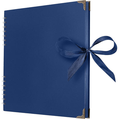 Bstorify Scrapbook Album 60 Pages (8 x 8 Inch) Brown Thick 200gsm Kraft Paper, Photo Album Scrapbook, Memory Book - Ideal for Your Scrapbooking Albums Art & Craft Projects