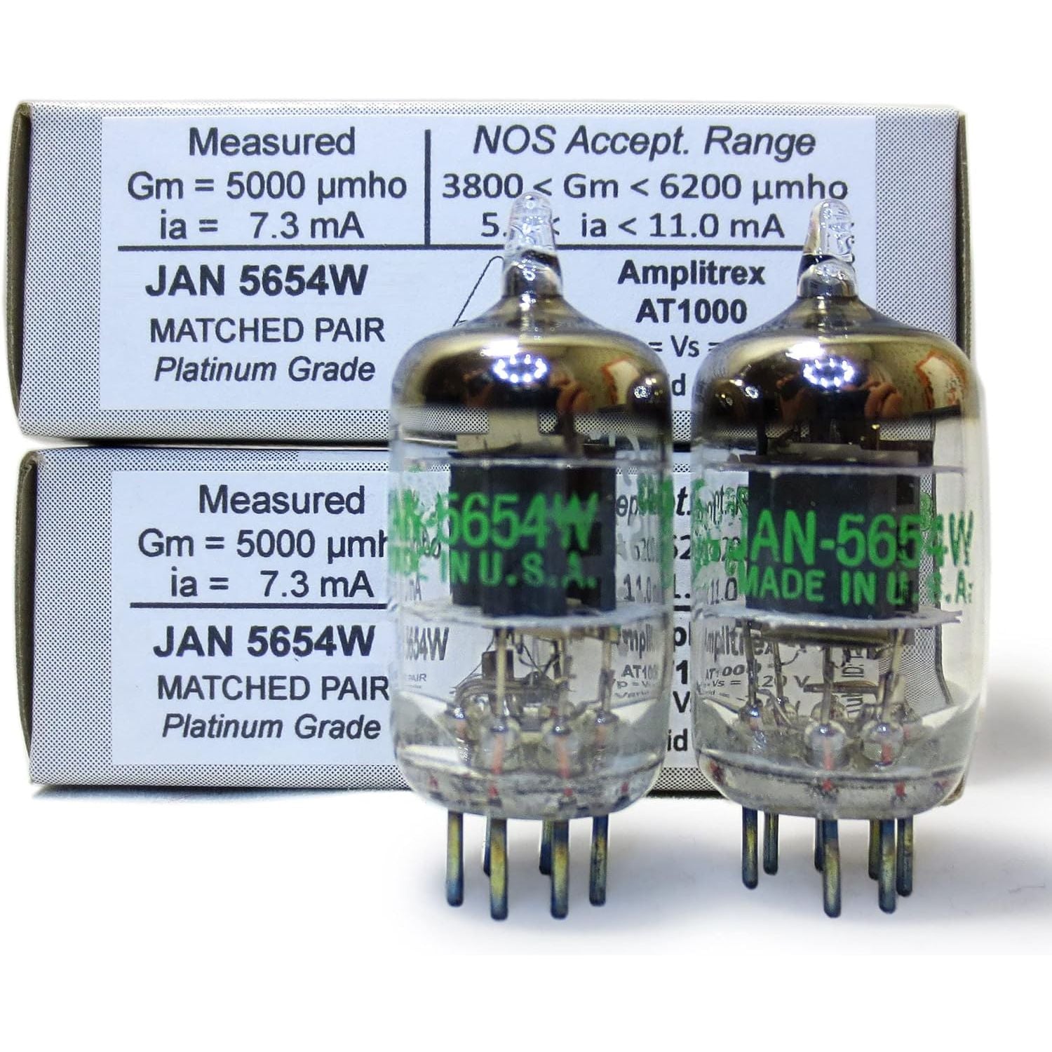 Buy now Riverstone Audio - Tested/Matched Pair (2 Tubes) 7-Pin JAN 5654W Fully-Tested Vacuum Tubes - Upgrade for 6AK5 / 6J1 / 6J1P / EF95 - JAN 5654W Platinum Grade Pair Default at indiglob india