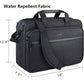 KROSER Laptop Bag Premium Laptop Briefcase Fits Up to 17.3 Inch Laptop Expandable Water-Repellent Shoulder Messenger Bag Computer Bag with RFID Pockets for Travel/Business/Men/Women-Black