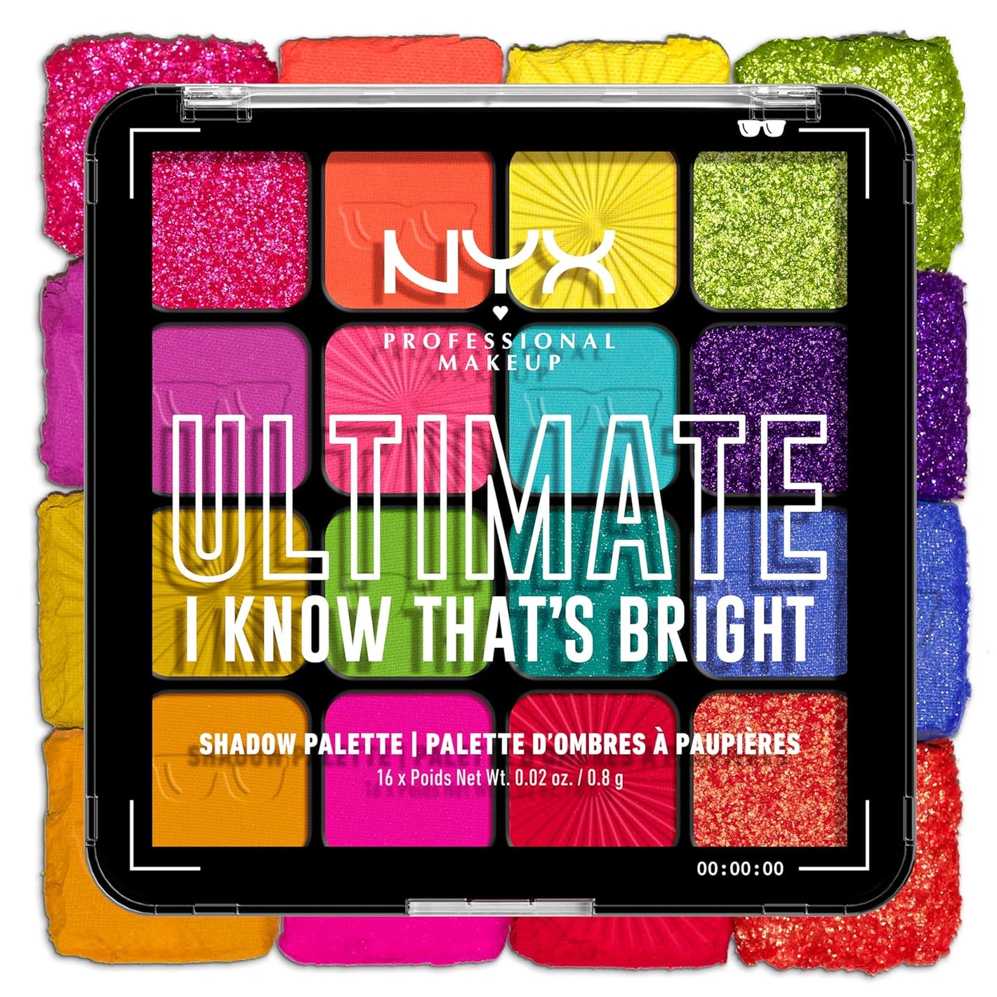 NYX PROFESSIONAL MAKEUP Ultimate Shadow Palette, Eyeshadow Palette - Brights