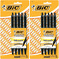 BIC Soft Feel Black Retractable Ballpoint Pens, Medium Point (1.0mm), 5-Count Pack, Black Pens With Soft-Touch Comfort Grip