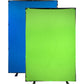 Fotodiox Pro Collapsible Background - 5x7’ Chromakey Green/Chromakey Blue 2-in-1 Background Panel