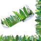 ERKE 60 Feet Bulletin Board Borders, Straight Rolled Border Trim with Tropical Leaves Patterns for School, Classroom & Offices