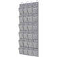 MISSLO Over The Door Shoe Organizer Hanging Closet Holder Hanger Storage Bag Rack with 24 Large Mesh Pockets, Gray