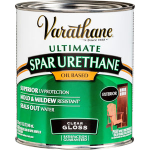 Varathane 9241 Oil-Based Ultimate Spar Urethane, Quart, Gloss