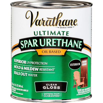 Buy now Varathane 9241 Oil-Based Ultimate Spar Urethane, Quart, Gloss Quart Gloss at indiglob india